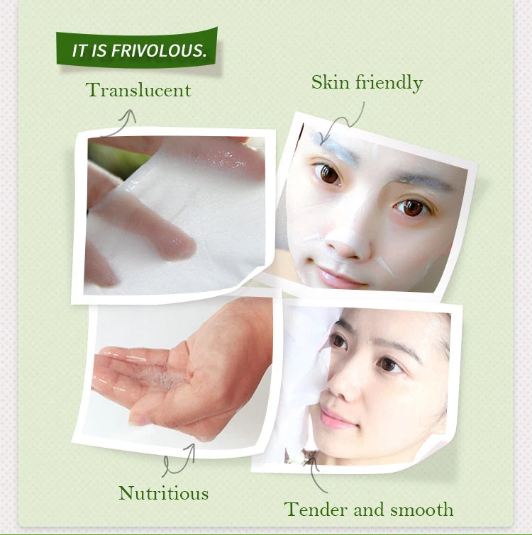 30pcs Natural Plant Facial Mask Moisturizing Oil Control Anti-Aging Fruit