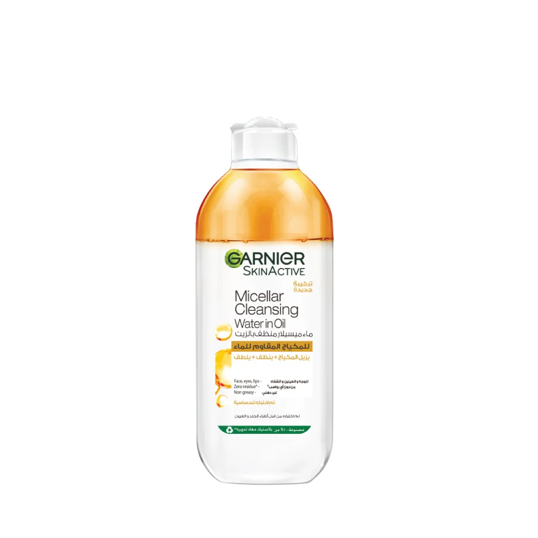 Garnier Micellar Water Oil-Infused Facial Cleanser And Waterproof Makeup Remover - 400 ml