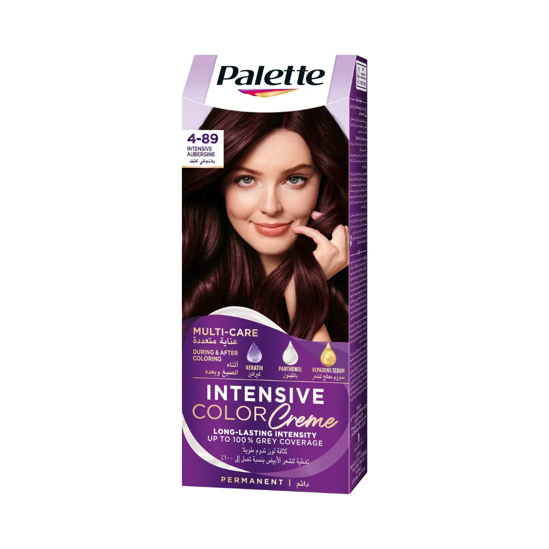 Intensive Hair Color Cream With Liquid Keratin - 4-89 Intensive augerbine