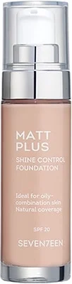Seventeen Matt Plus Shine Control Foundation - No 6
