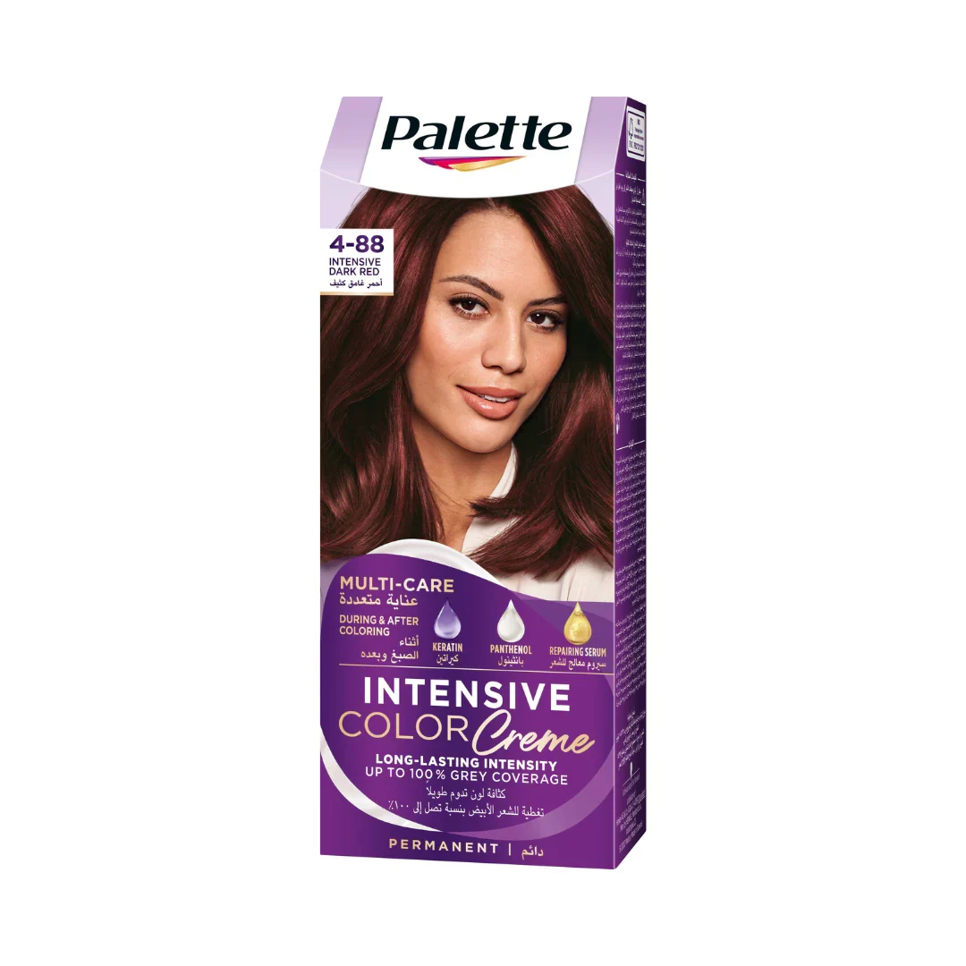 Intensive Hair Color Cream With Liquid Keratin - 4-88 Intensive Dark Red