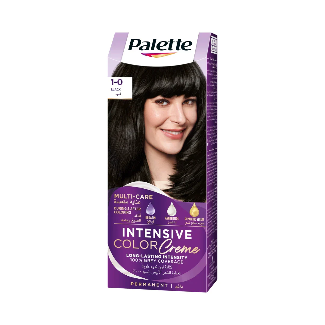 Intensive Hair Color Cream With Liquid Keratin - 1-0 Black