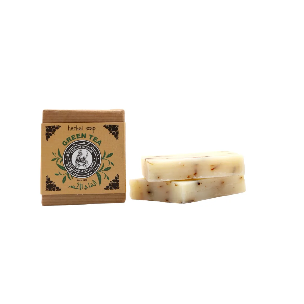 KHAN AL SABOUN GREEN TEA HERBAL SOAP 80G