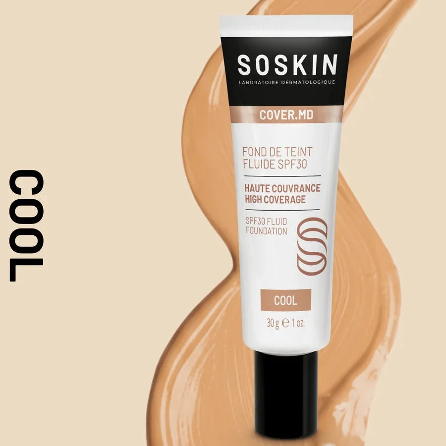 Soskin Cover.MD Fluid Foundation SPF30 Cool 30 g