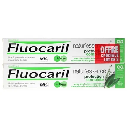 FLUOCARIL NATUR'ESSENCE PROTECTION COMPLETE 2X75ML