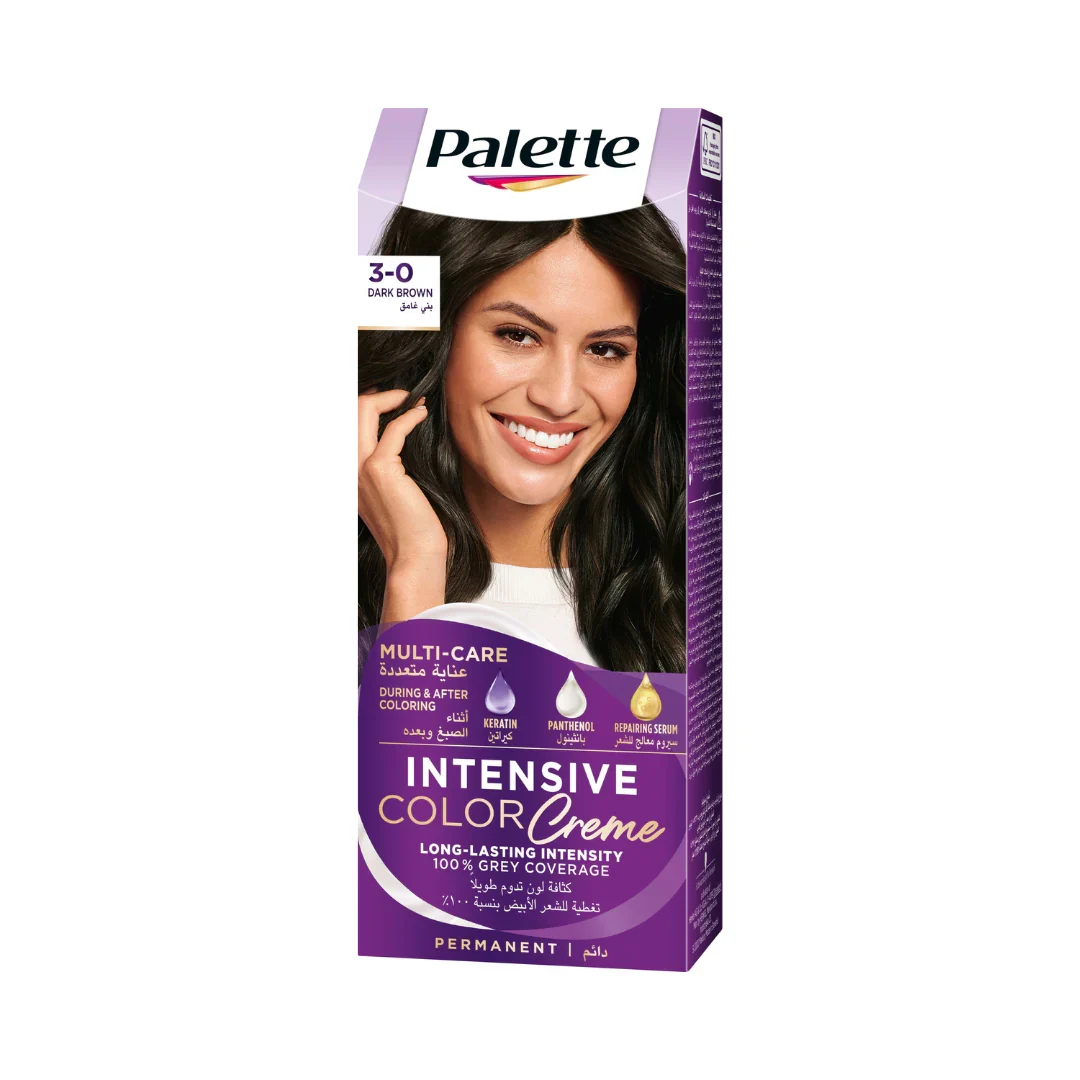 Intensive Hair Color Cream With Liquid Keratin - 3-0 Dark brown