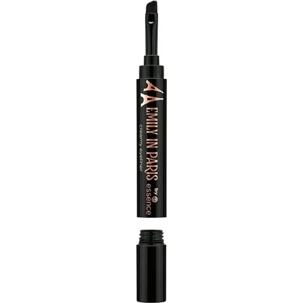 Essence Emily in Paris Creamy Eyeliner 01 Did You Say Amour Deep Matte Black Liner with Brush Applicator Vegan and Cruelty Free Free From Parabens
