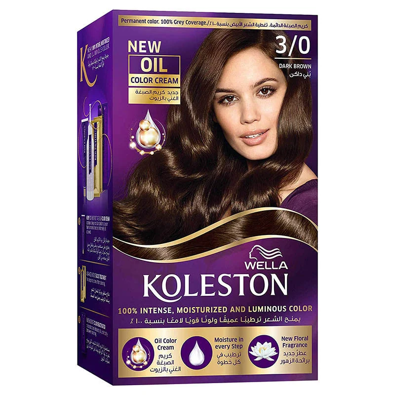 Koleston Hair Color Kit - 3-0 Dark Brown