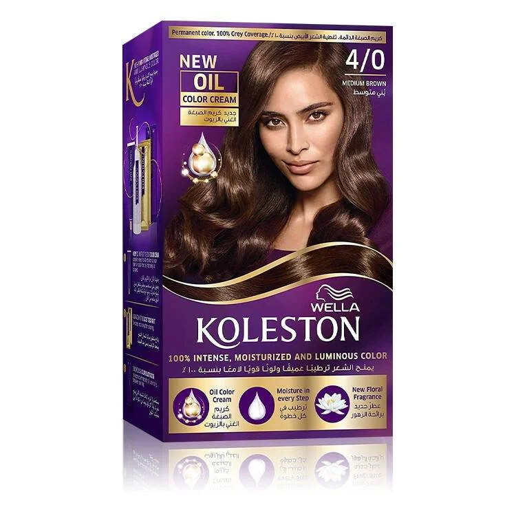 Koleston Hair Color Kit - 4-0 Medium Brown