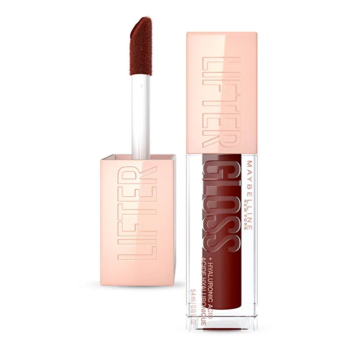 Maybelline New York Lifter Gloss, Lip Gloss Makeup With Hyaluronic Acid For Smooth And Hydrated Lips - color 28