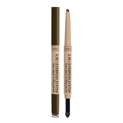 Wibo 2 In 1 Eyebrow System Eyebrow Pencil No. 3 2 g