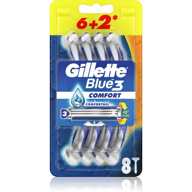 Blue 3 Comfort Shaver 8 pcs