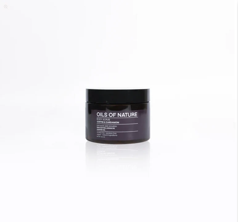 OILS OF NATURE COFFEE AND CARDAMON SCRUB 300G