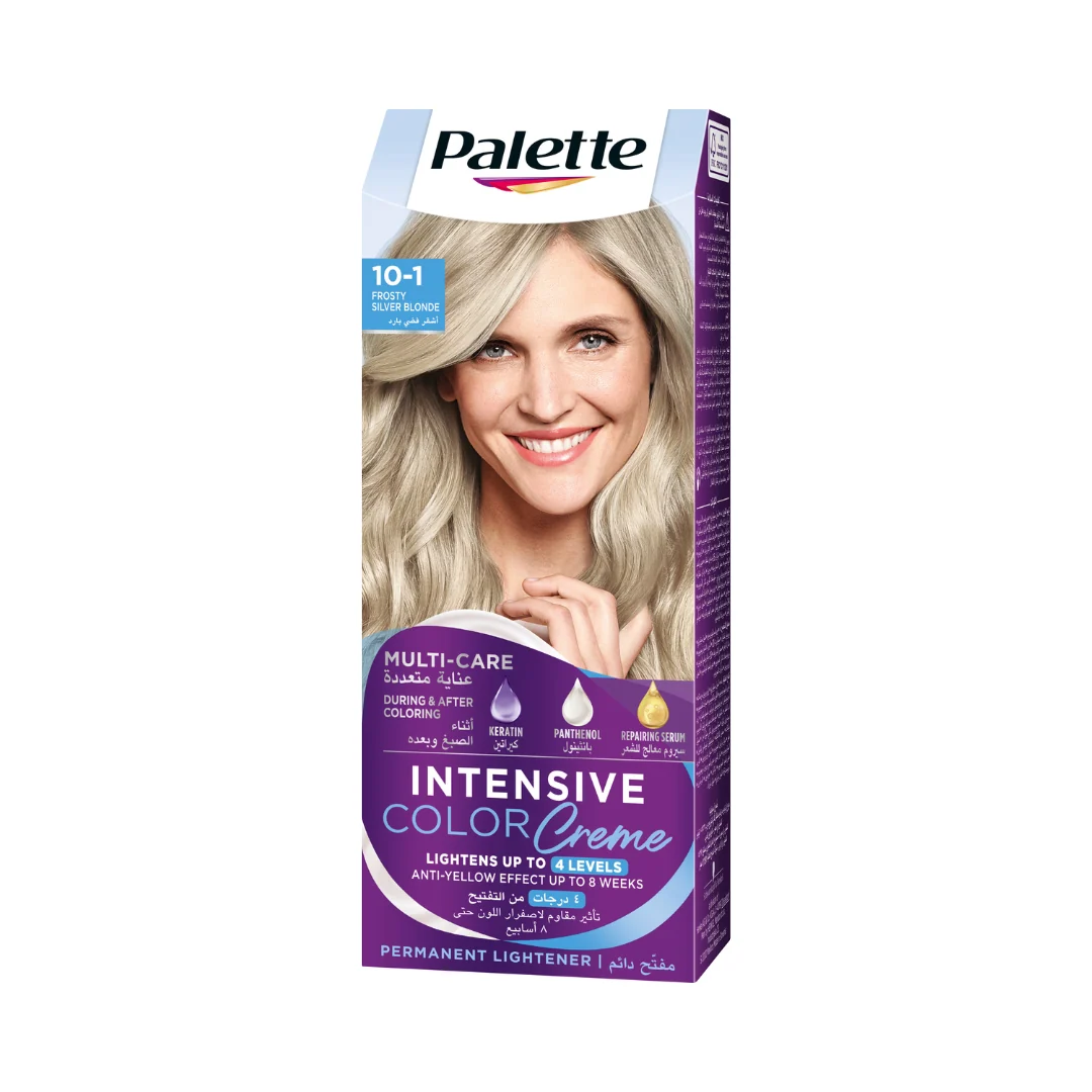 Palette Intensive Color Cream Hair Coloration - 10-1 Arctic Silver Blonde