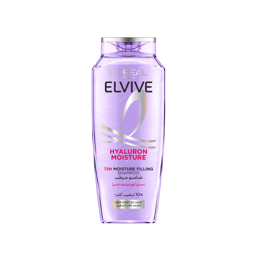 Elvive 72 hours Hyaluron Moisture Filling Shampoo for Reviving Dehydrated Hair - 400 ml
